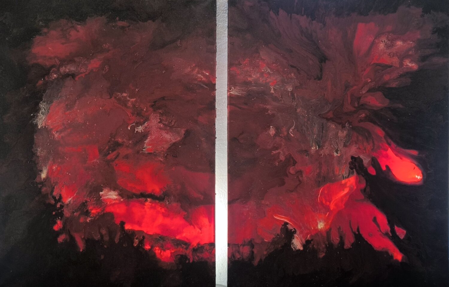 Luminous Red Nova – LRN jerin kruja Original painting for sale