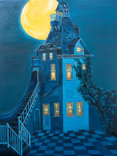 GUERNSEY | FORMER METEOROLOGICAL OBSERVATORY by Natasha K. He, Painting for Sale on Select