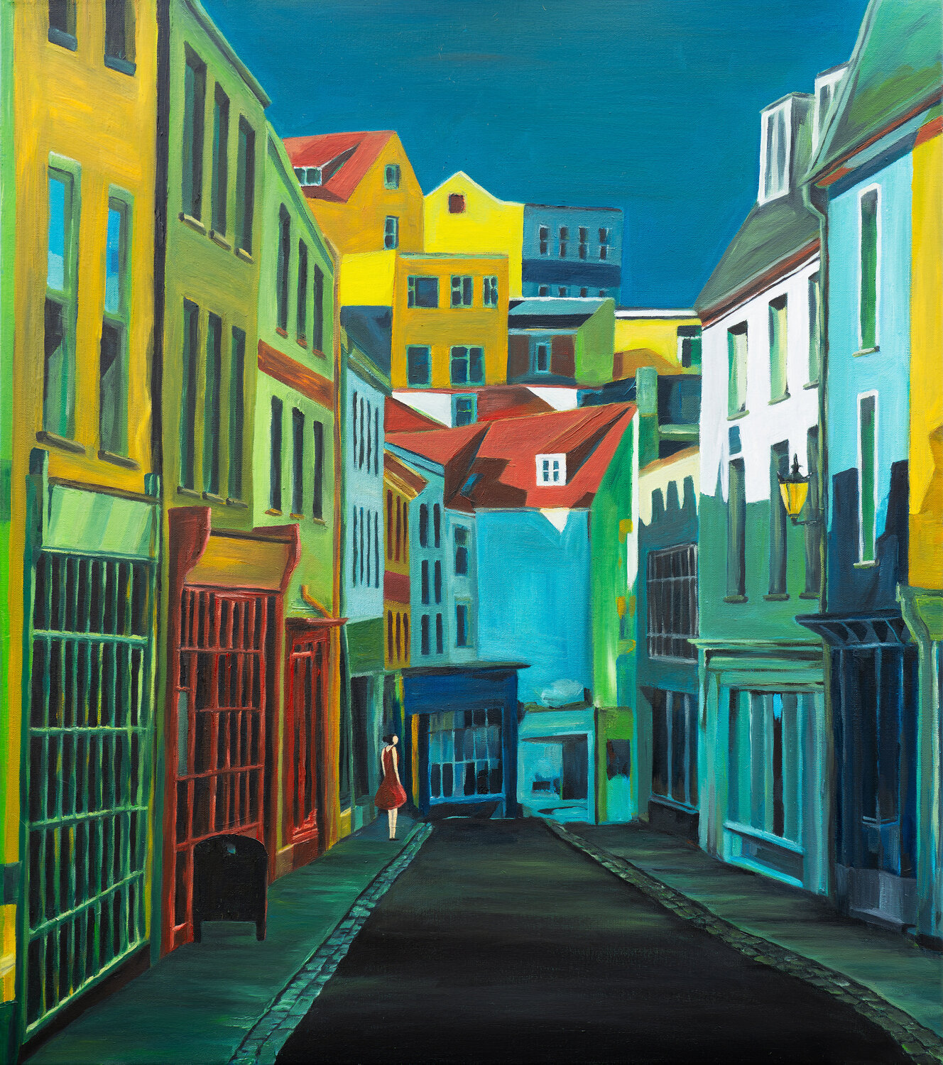 GUERNSEY | MILL ST Natasha K. He Original painting for sale