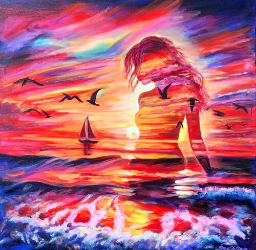 Awakening Of Light by ELENA LE CLAIRE, Painting for Sale on Select