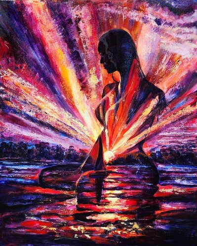 The Birth of Light by ELENA LE CLAIRE, Painting for Sale on Select