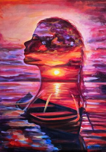 I Am the Light I’ve Been Waiting For by ELENA LE CLAIRE, Painting for Sale on Select