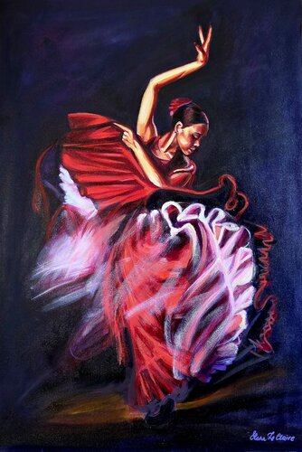 Flamenco Dancers von ELENA LE CLAIRE, Malerei kaufen auf Select