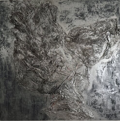 Metal Flower by Kristina Korpelainen, Painting for Sale on Select