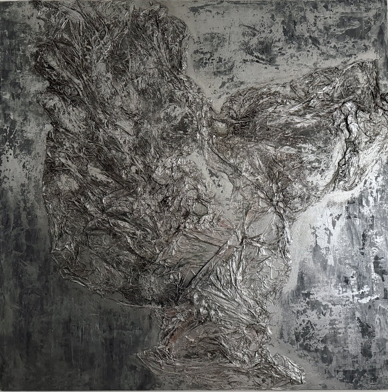 Metal Flower Kristina Korpelainen Original painting for sale