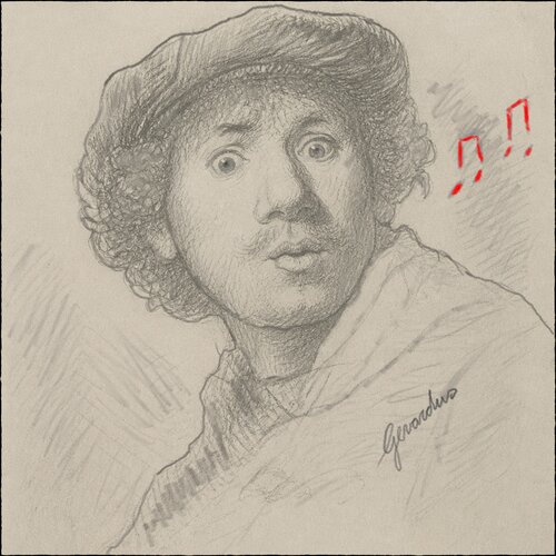 Rembrandt in B Flat von Gerardus Cornielje Baron von Sachsen, Zeichnungen kaufen auf Select