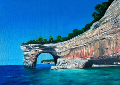 The Rock by Alina Timoshenko, Painting for Sale on Select