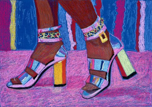 Neon Lights by Alina Timoshenko, Drawing for Sale on Select