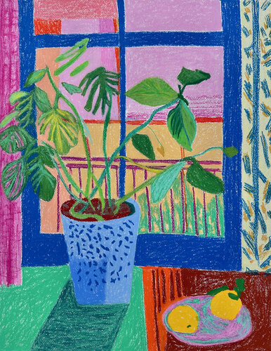 The Plant by the Window von Alina Timoshenko, Zeichnungen kaufen auf Select