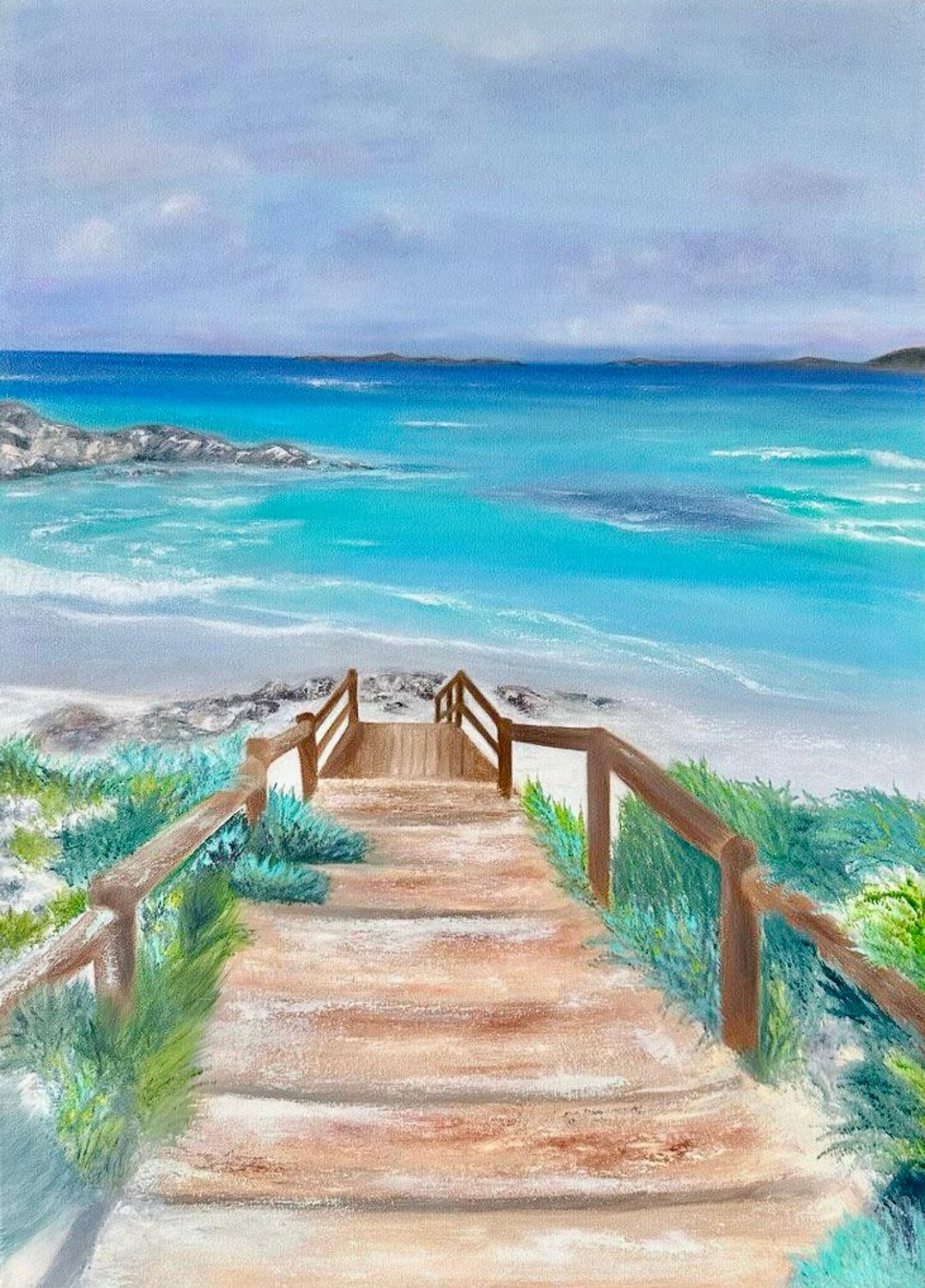 The Wild Coast Alina Timoshenko Original painting for sale