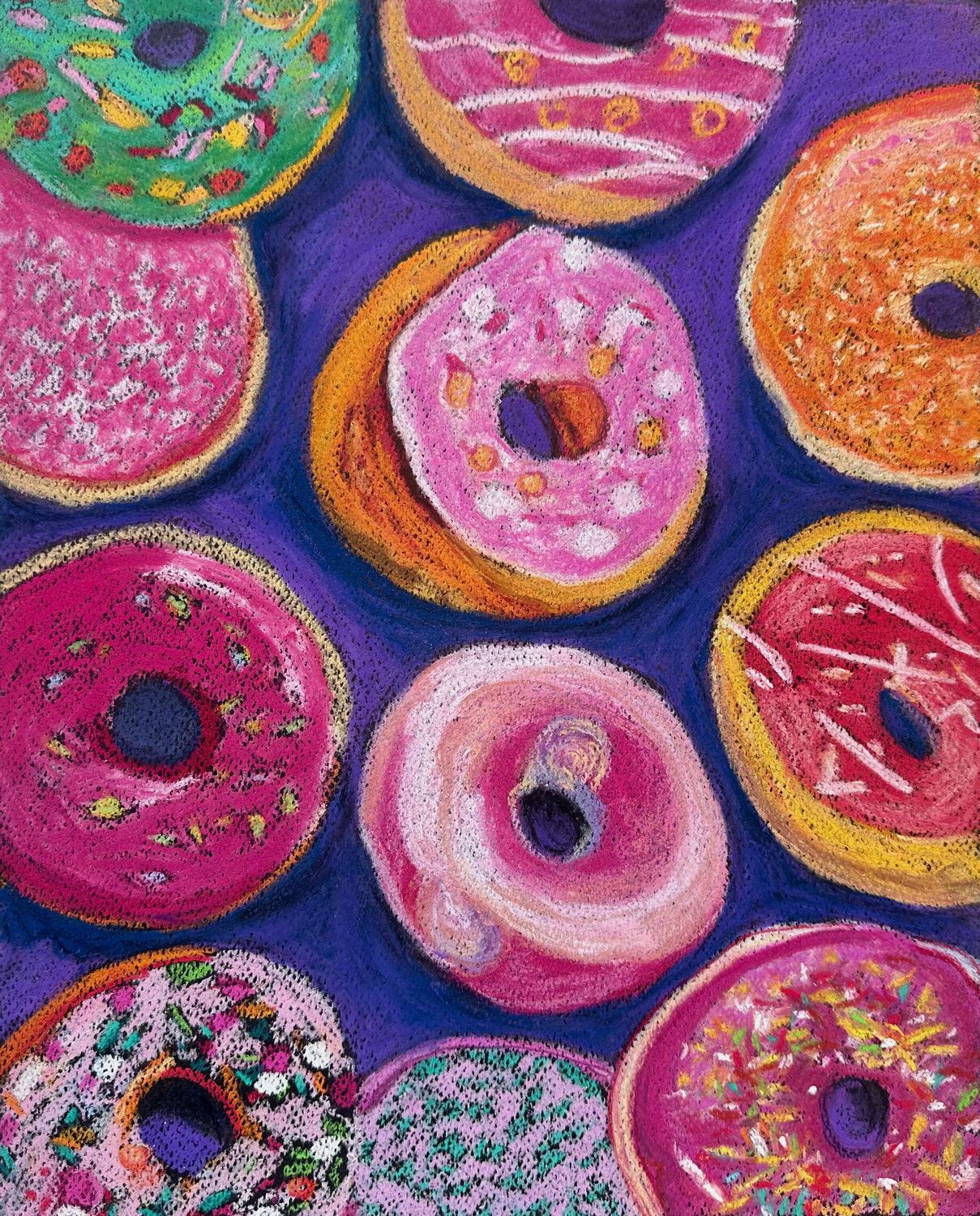 Glazed Donuts Alina Timoshenko Drawing for sale