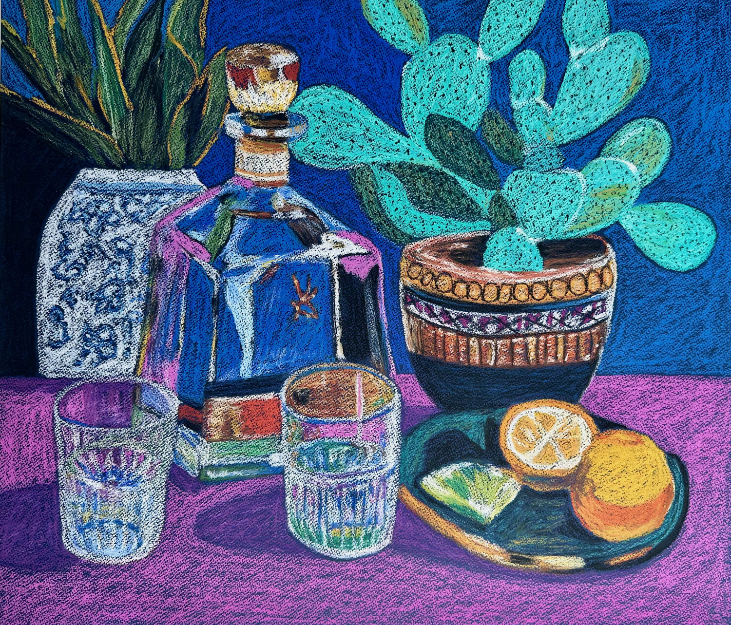 Blue Agave Alina Timoshenko Drawing for sale