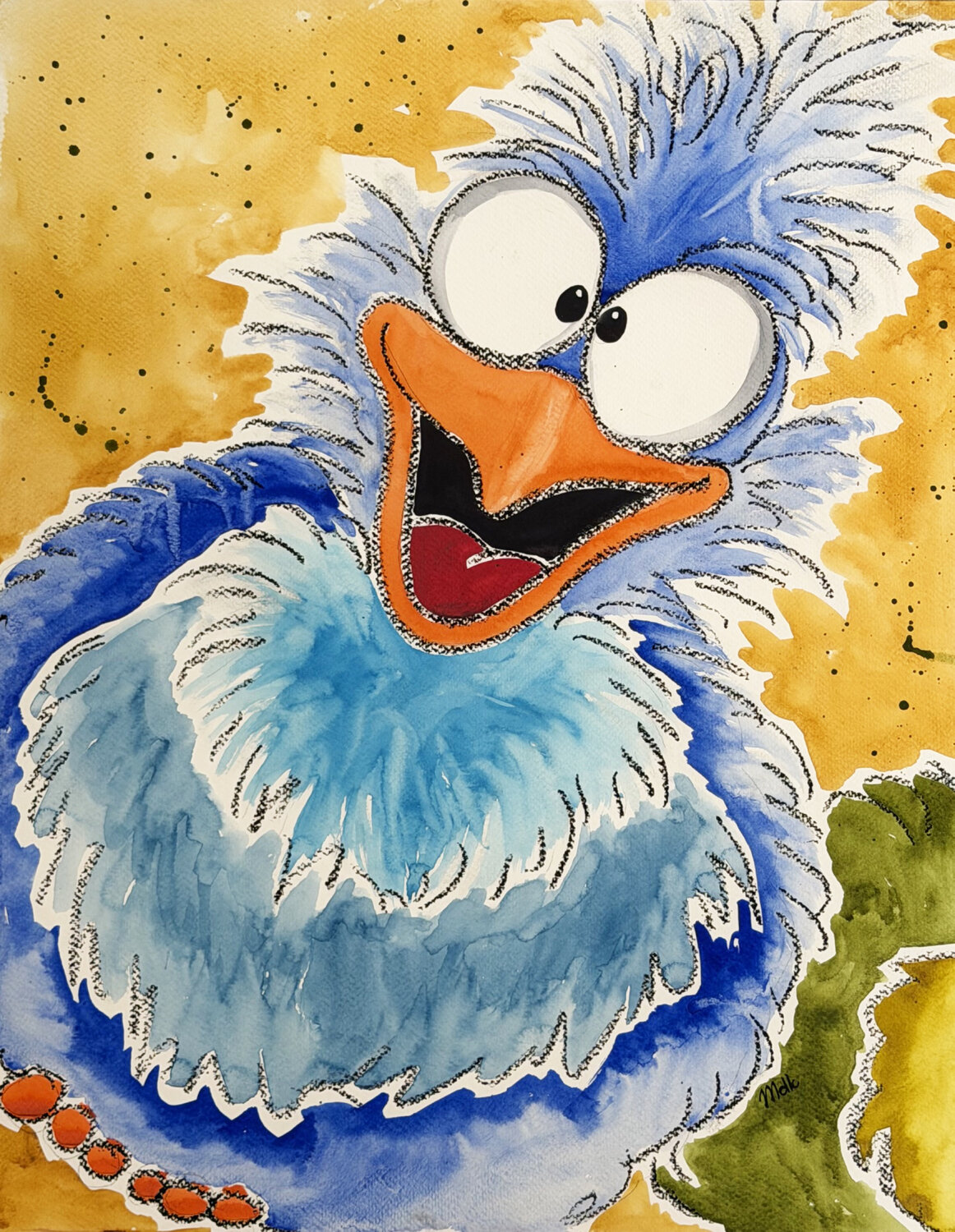 Funny Myrjam De Keyser Original painting for sale