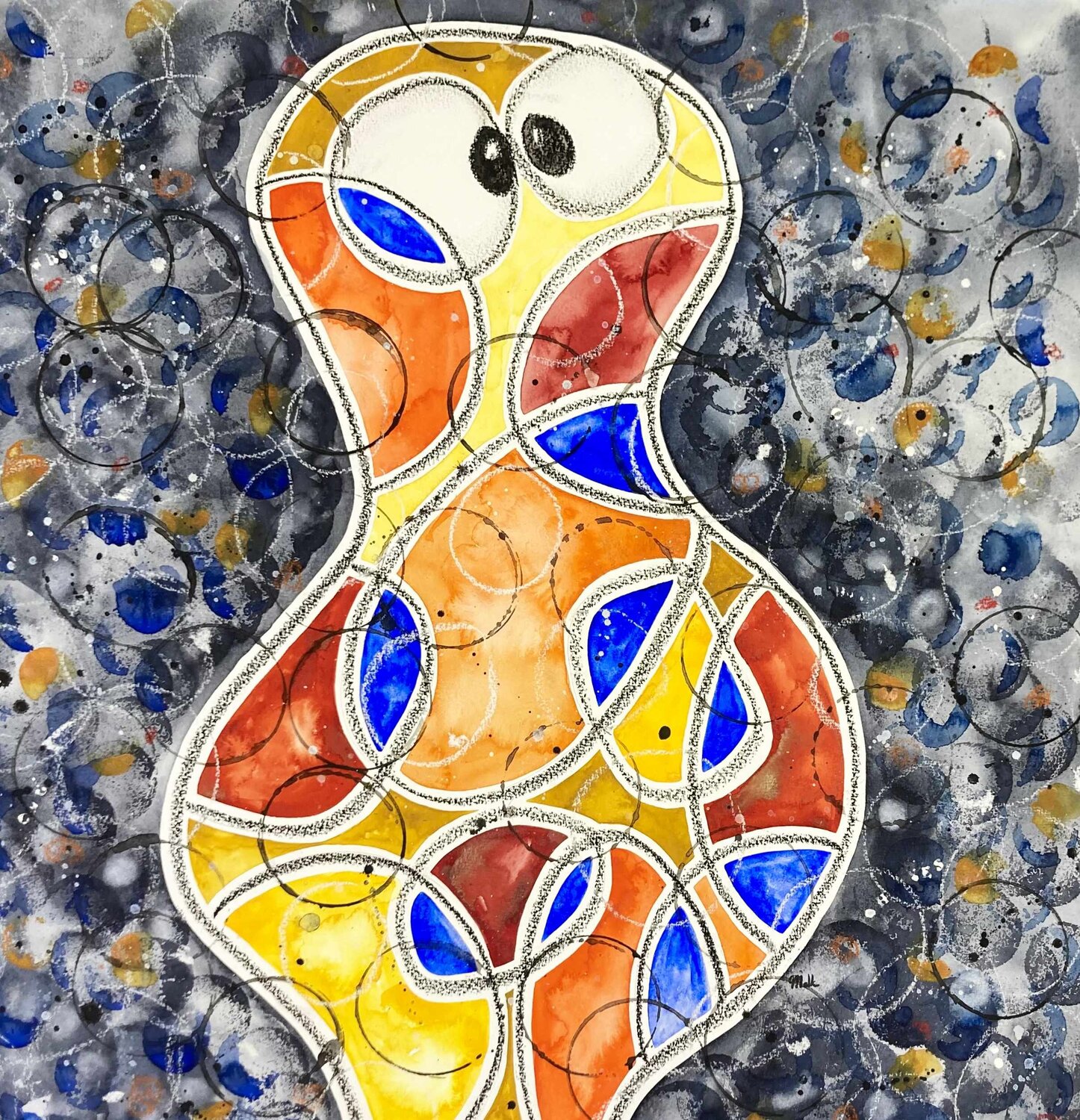 Influential Myrjam De Keyser Original painting for sale