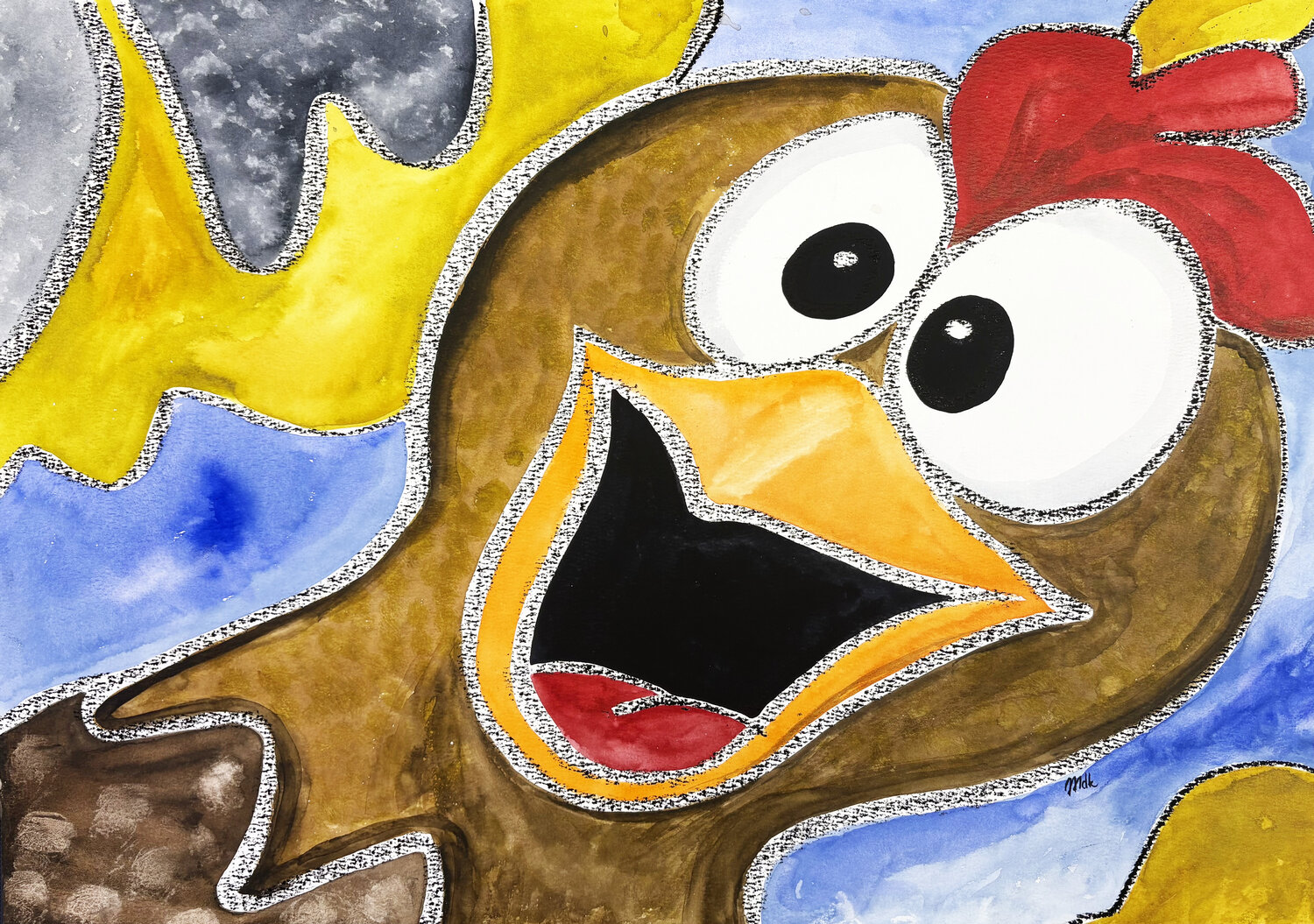 Considerate Myrjam De Keyser Original painting for sale