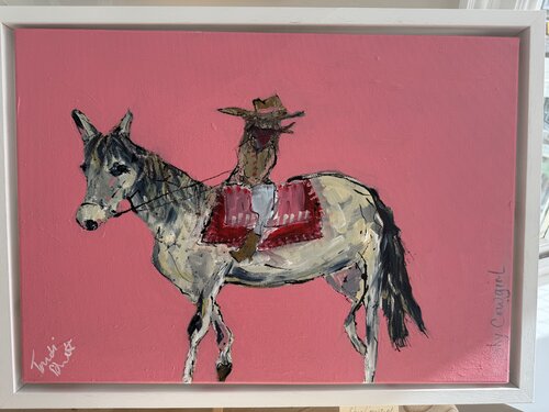 Shy Cowgirl by Trudi Drewett, Painting for Sale on Select