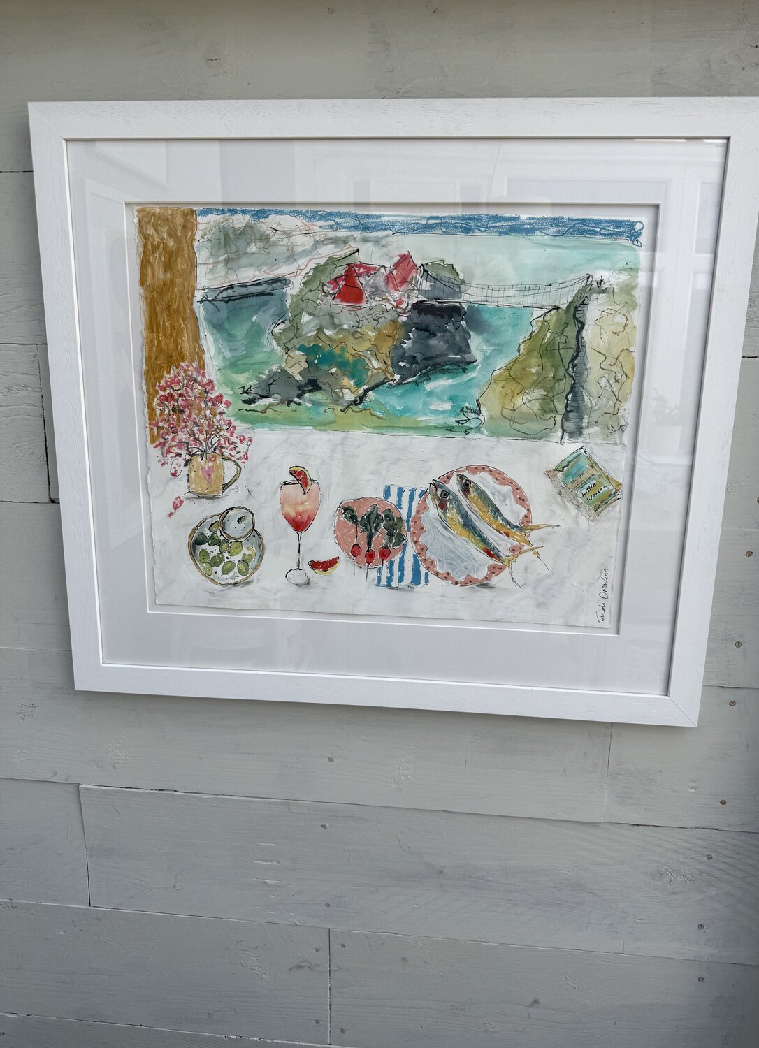 Towan Beach Newquay Cornwall Trudi Drewett Original painting for sale