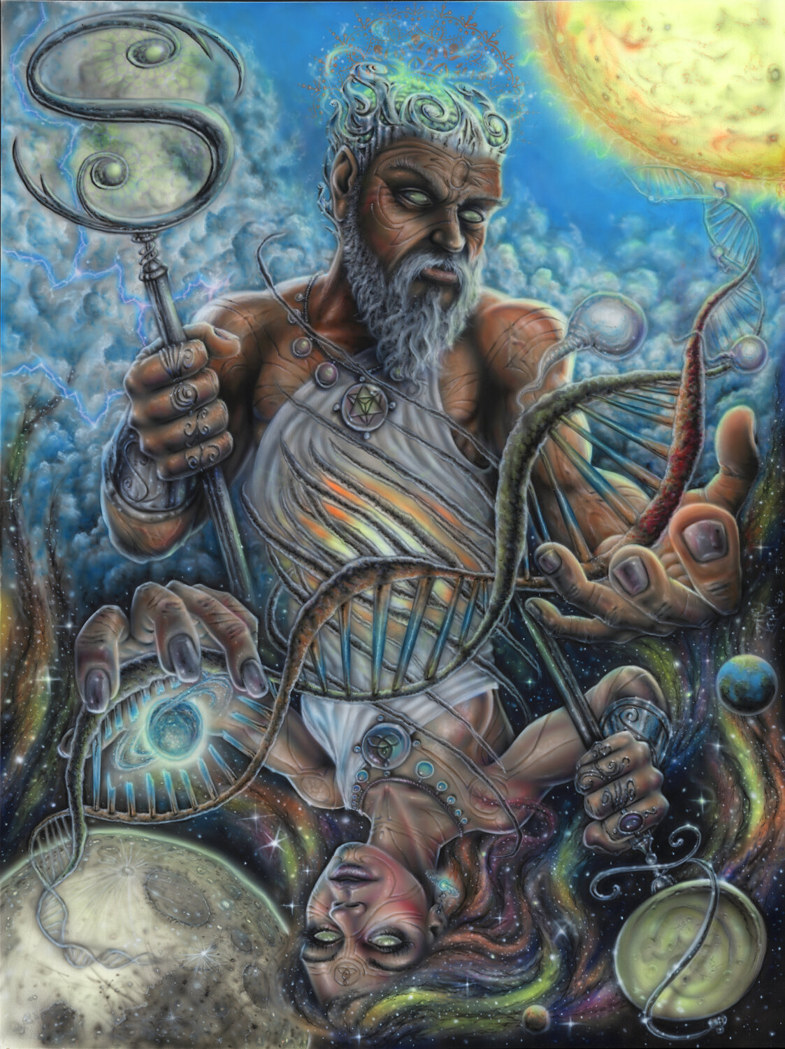 Divine Creation of Life Tim Randall Original painting for sale
