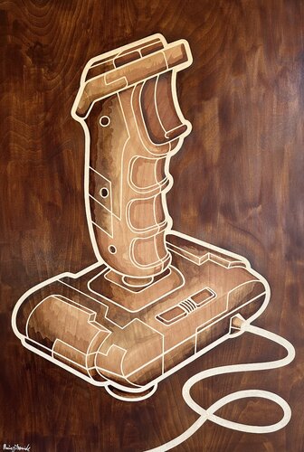 Euphoria and Control - Brown by MACIEJ MAGIC CHĘSIAK, Painting for Sale on Select
