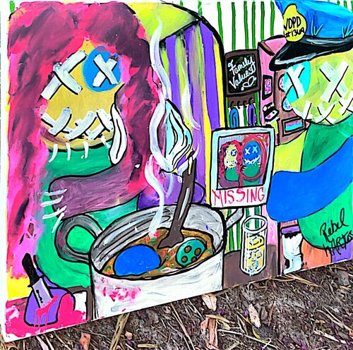 Sunday dinner by Rebel hARTless, Painting for Sale on Select