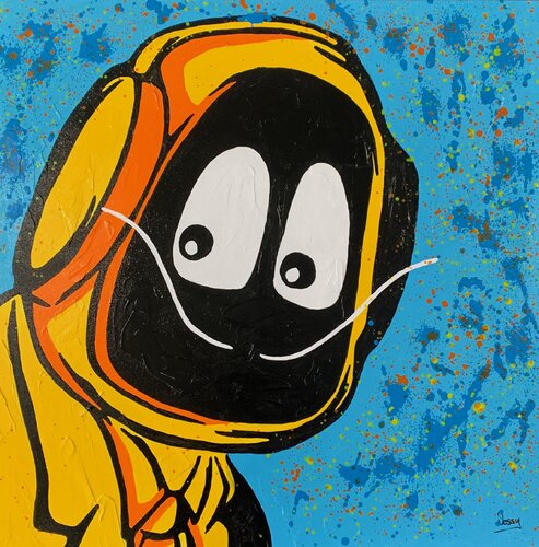 Hoodie Boy - Dali Who? by Nessy, Painting for Sale on Select
