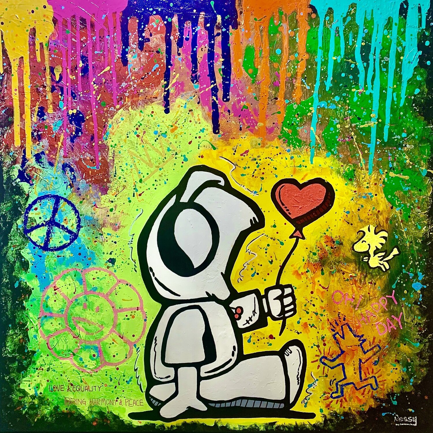 Hoodie Boy - Lovely Day Nessy Original painting for sale