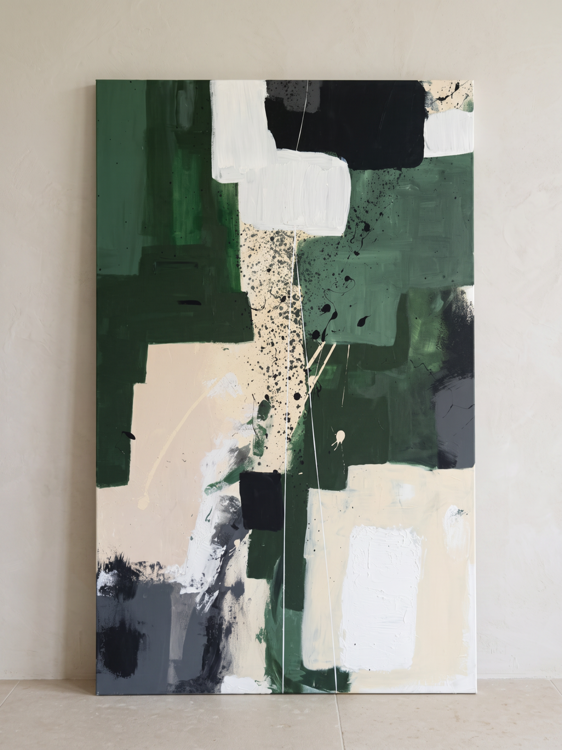 Original Green Textured Canvas Art, Sage Olive Wall Art for Paola Torsiello Original painting for sale