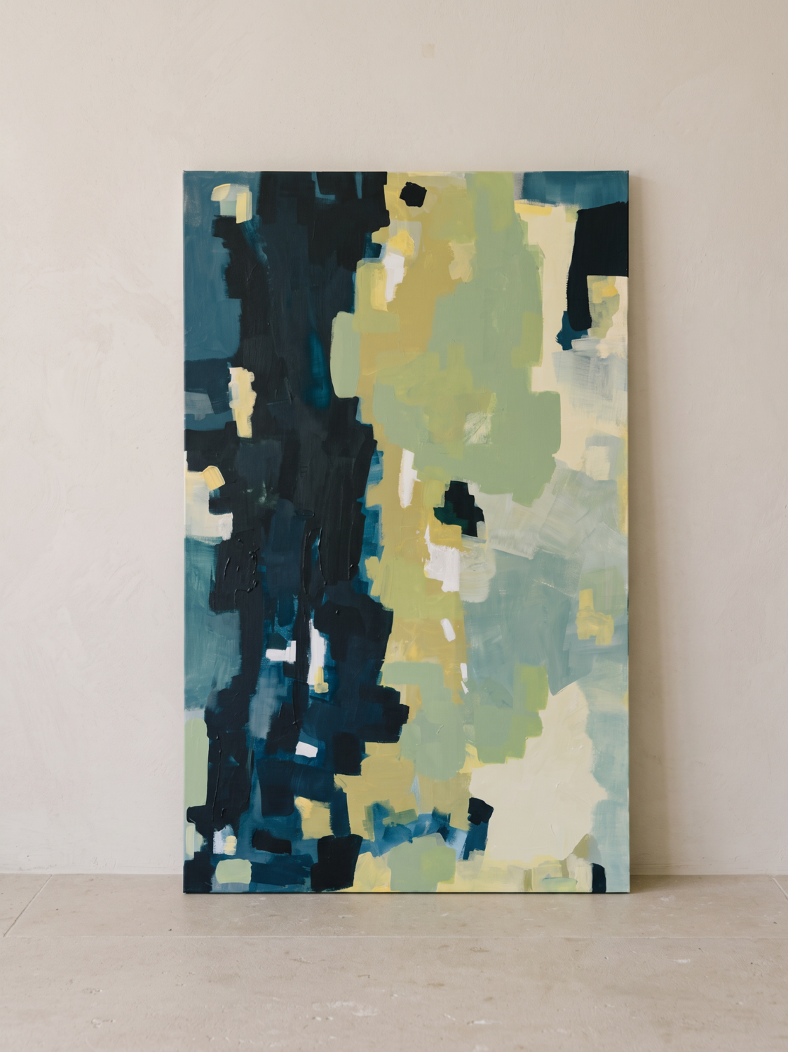 Olive Green Abstract Painting 80x120 cm, Original Textured Canvas Art, Large Wall Decor Paola Torsiello Original painting for sale