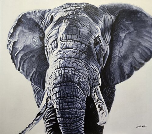 Ebène et ivoire by Pierre-Yves Blasco, Painting for Sale on Select