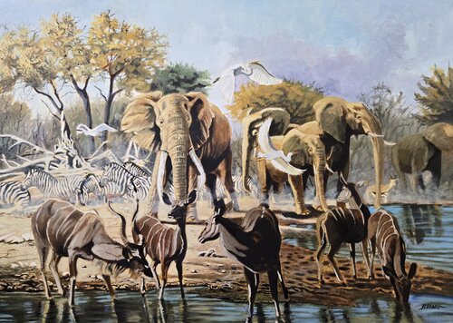 Harmonie africaine by Pierre-Yves Blasco, Painting for Sale on Select