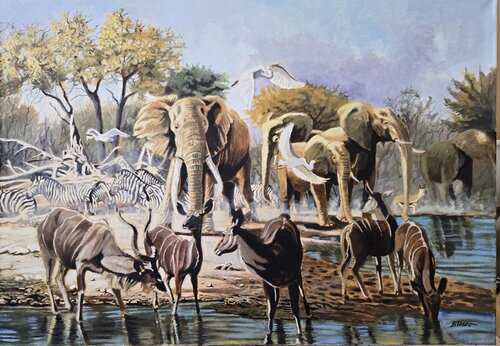 Harmonie africaine by Pierre-Yves Blasco, Painting for Sale on Select