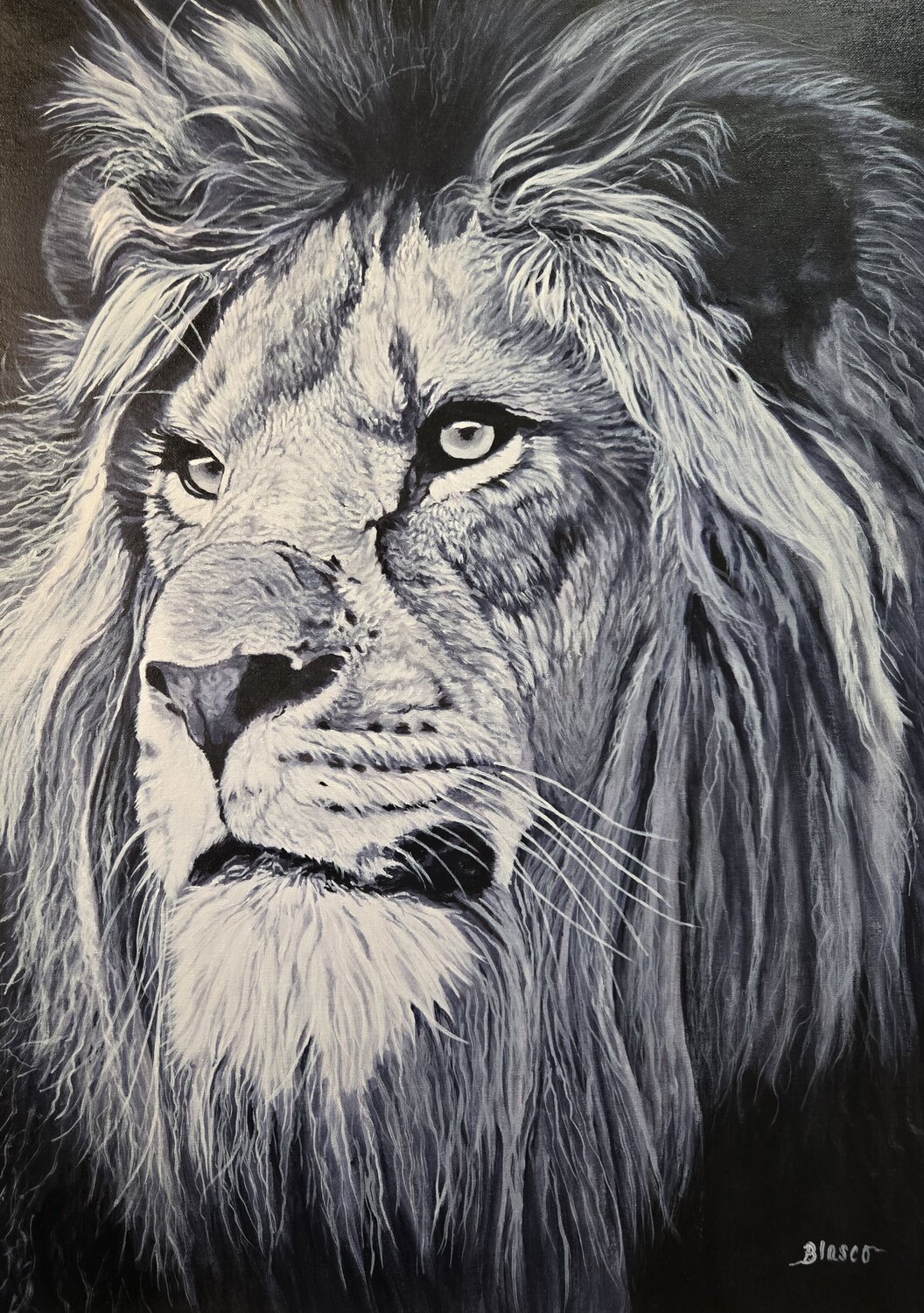 Force et noblesse. Pierre-Yves Blasco Original painting for sale