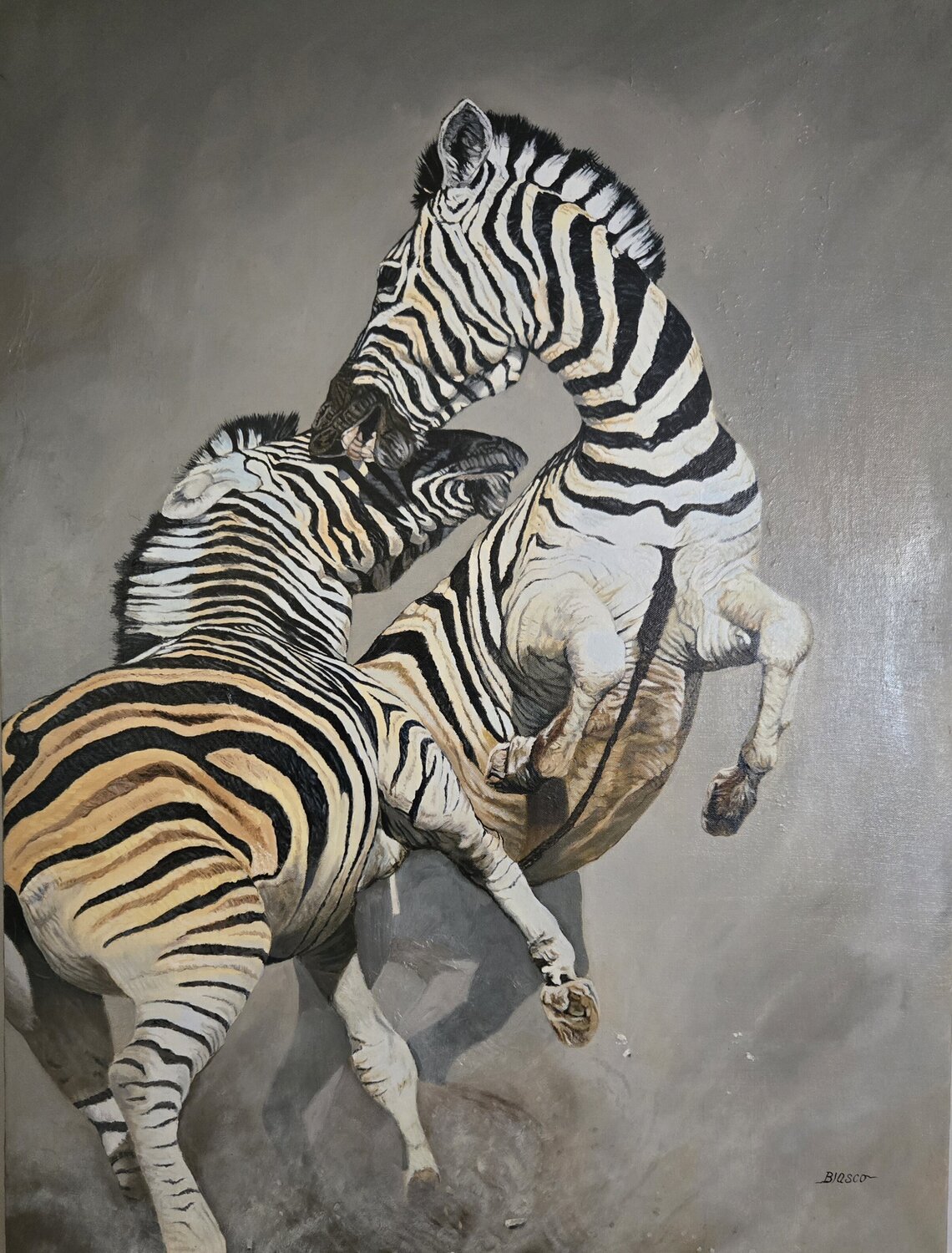 Instinct sauvage Pierre-Yves Blasco Original painting for sale