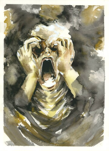 No se llena. Sabes que no. Y lo necesitas. |  It never fills up. You know that. And you need it. by Aurelia Feral, Painting for Sale on Select