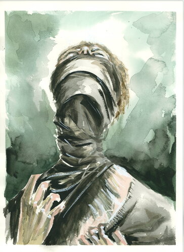 Ansiedad. No falta aire. Falta salida.  | Anxiety. There is no lack of air. There is no way out. by Aurelia Feral, Painting for Sale on Select