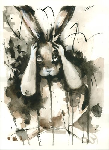 Saturación. Quien corre tras el tiempo nunca descansa. by Aurelia Feral, Painting for Sale on Select