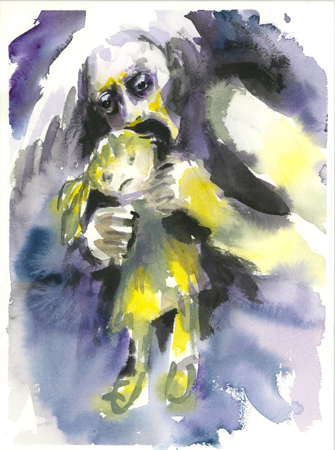 Vieja infancia. Cuando quien te cuida también te devora |  Old Childhood. When the one who cares for you also devours you. Aurelia Feral Original painting for sale