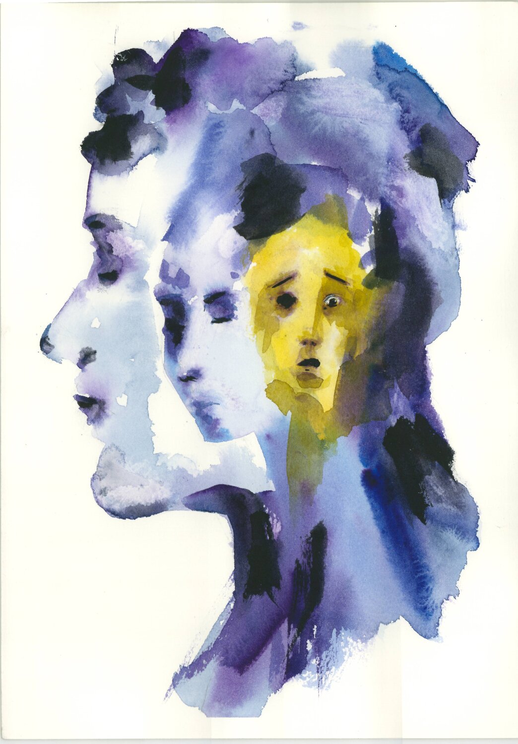 Mirar de frente. Lo que no querías ver, ya te estaba mirando...| Facing It. What you didn’t want to see was already looking back at you. Aurelia Feral Original painting for sale