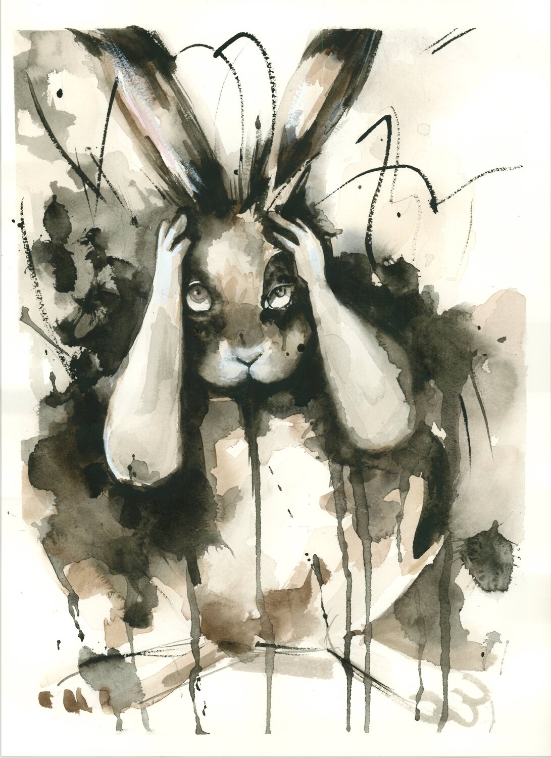 Saturación. Quien corre tras el tiempo nunca descansa. Aurelia Feral Original painting for sale