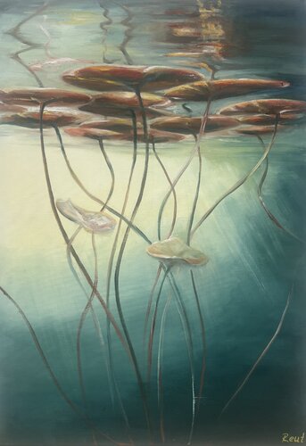 Silence of Water by Tatsiana Reut, Painting for Sale on Select