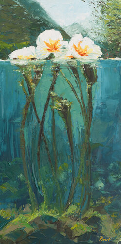 Blooming Silence by Tatsiana Reut, Painting for Sale on Select