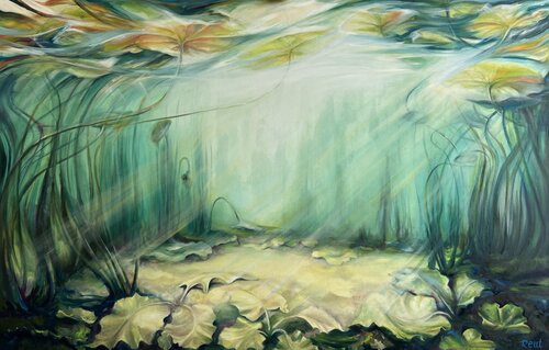 Where Light Enters by Tatsiana Reut, Painting for Sale on Select