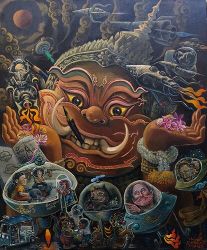 The Mars by Chaiwat Chinnasot, Painting for Sale on Select