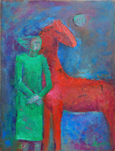 Evening by Larisa Brovdi, Painting for Sale on Select