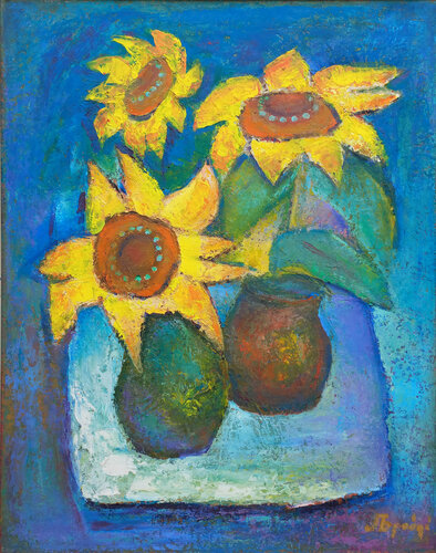 Sunny Flowers by Larisa Brovdi, Painting for Sale on Select