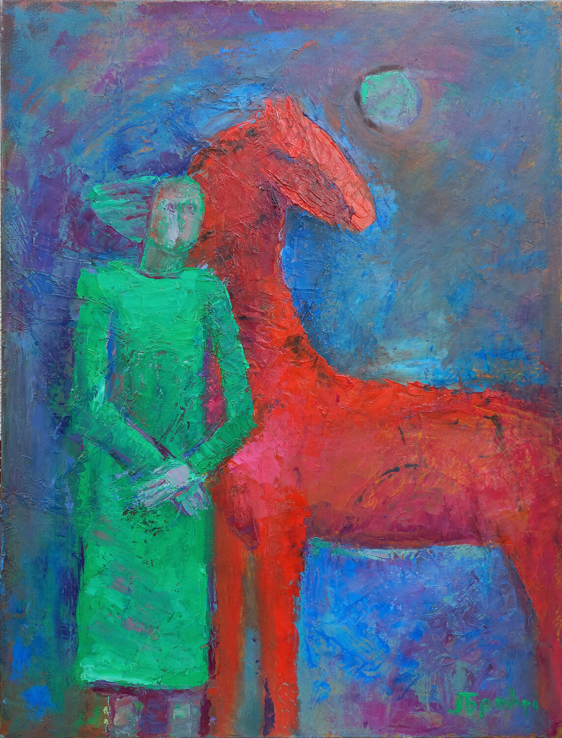Evening Larisa Brovdi Original painting for sale