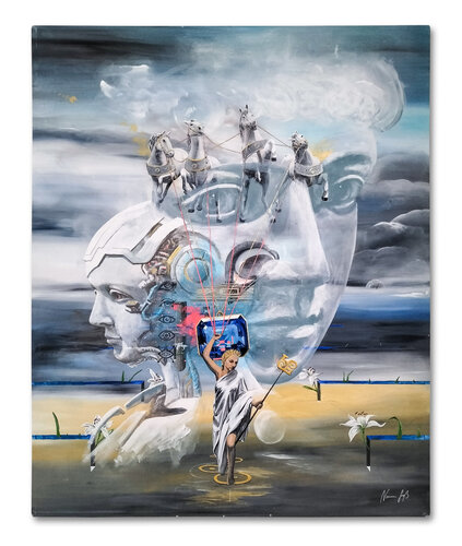 Quadriga Evolution by Norman Groß, Painting for Sale on Select