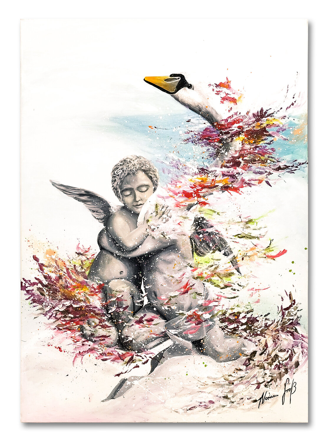 Liebe ist alles Norman Groß Original painting for sale