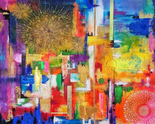 Jour de Fête by Isabelle Bouhon, Painting for Sale on Select