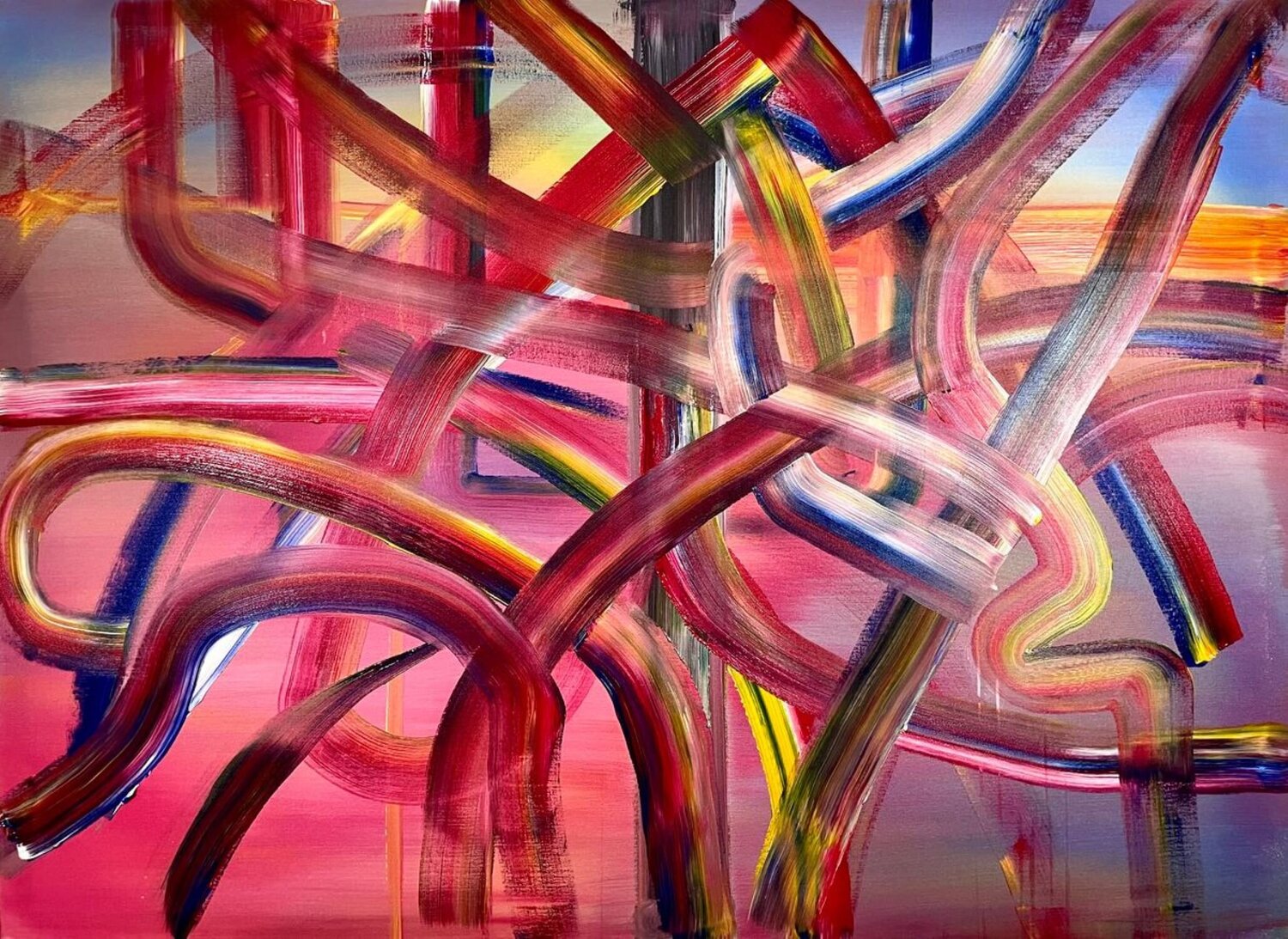 Sun Mirko Nikolic Original painting for sale